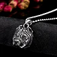 Collar Acero Inoxidable Color Plata Pitbull Perro Hombre  - Miniatura 7