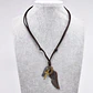 Collar Colgante Ala De Soñador Cuerda De Cuero Hombre Mujer - Miniatura 12