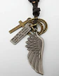 Collar Colgante Ala De Soñador Cuerda De Cuero Hombre Mujer - Miniatura 17