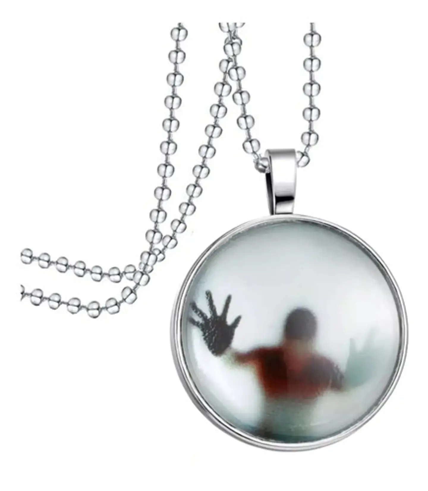 Collar Colgante Acero Inox Walking Dead Fluorescente Hombre 2