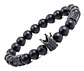 Brazalete Pulsera Corona Piedras Naturales Para Hombre Mujer - Miniatura 1