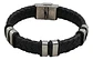 Manilla Pulsera Brazalete Cuero Acero Inoxidable Hombre - Miniatura 1