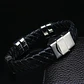 Manilla Pulsera Brazalete Cuero Acero Inoxidable Hombre - Miniatura 5
