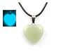 Collar Corazon Piedra Natural Brilla En La Oscuridad Mujer - Miniatura 13
