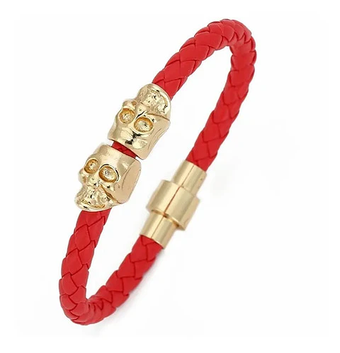 Pulsera Manilla Brazalete Cráneo Calavera Skull Hombre Mujer