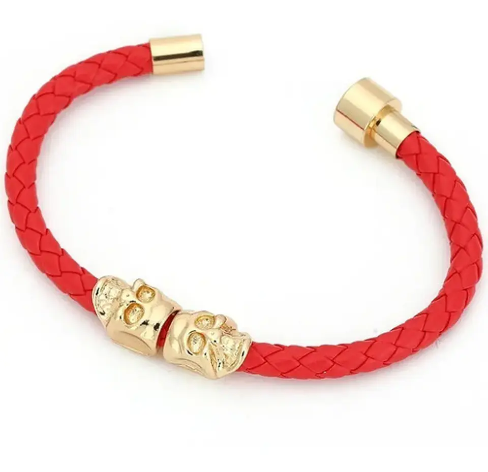 Pulsera Manilla Brazalete Cráneo Calavera Skull Hombre Mujer 5