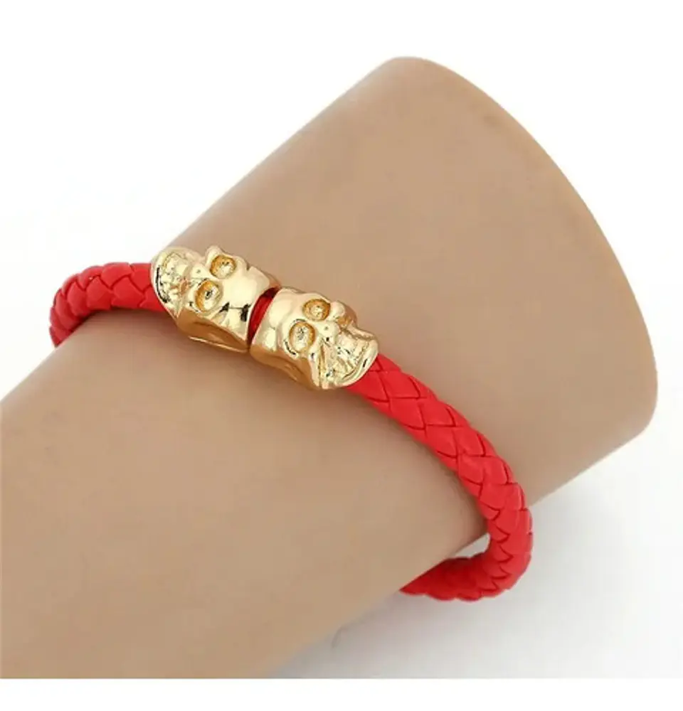 Pulsera Manilla Brazalete Cráneo Calavera Skull Hombre Mujer 7