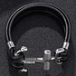 Brazalete Pulsera Cuero Ancla Acero Inoxidable Para Hombre - Miniatura 6