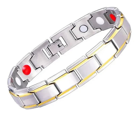 Pulsera Brazalete Turmalina Iones Germanio Magnética Hombre