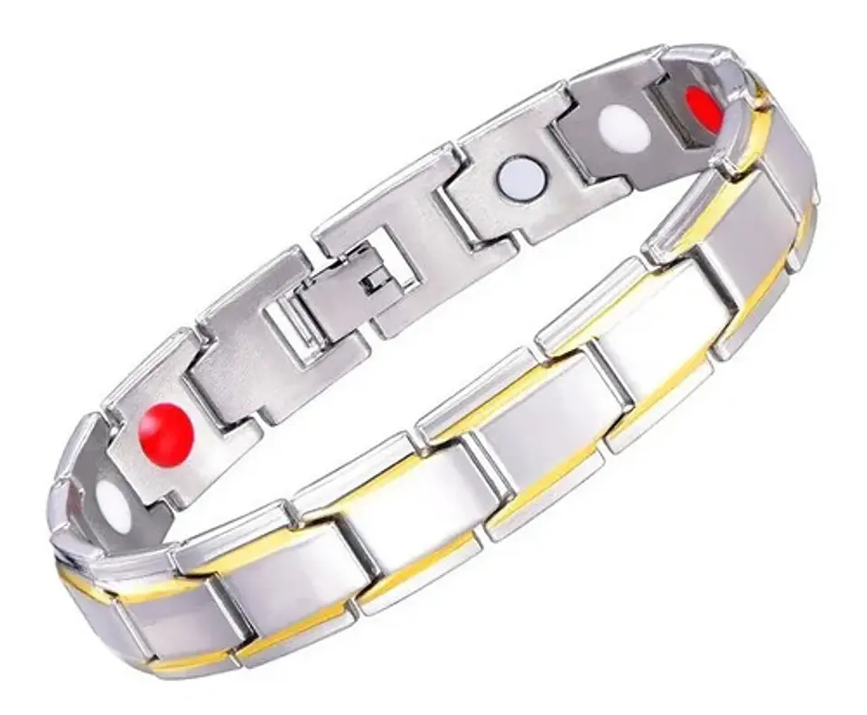 Pulsera Brazalete Turmalina Iones Germanio Magnética Hombre 1