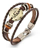 Manilla Pulsera Brazalete Signo Zodiaco Libra Cuero Hombre - Miniatura 8
