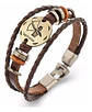 Manilla Pulsera Brazalete Signo Zodiaco Libra Cuero Hombre - Miniatura 11