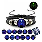 Pulsera Cuero Hombre Mujer Manilla Brazalete Signos Zodiaco - Miniatura 10