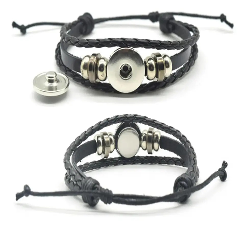 Pulsera Cuero Hombre Mujer Manilla Brazalete Signos Zodiaco 41