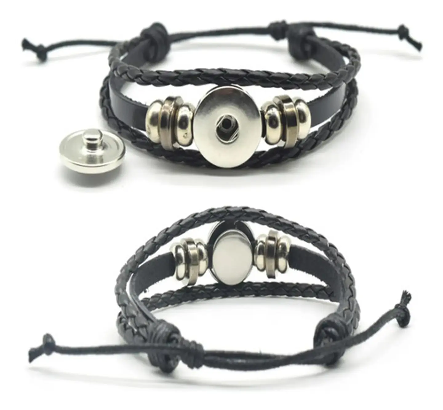 Pulsera Cuero Hombre Mujer Manilla Brazalete Signos Zodiaco 50