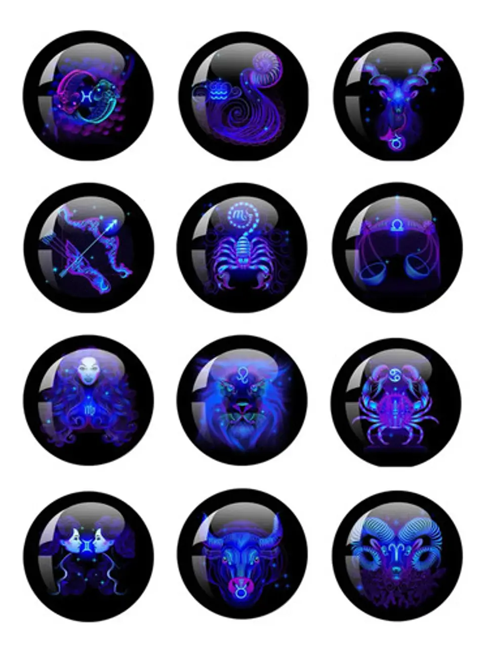 Pulsera Cuero Hombre Mujer Manilla Brazalete Signos Zodiaco 74