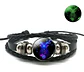 Pulsera Cuero Hombre Mujer Manilla Brazalete Signos Zodiaco - Miniatura 90