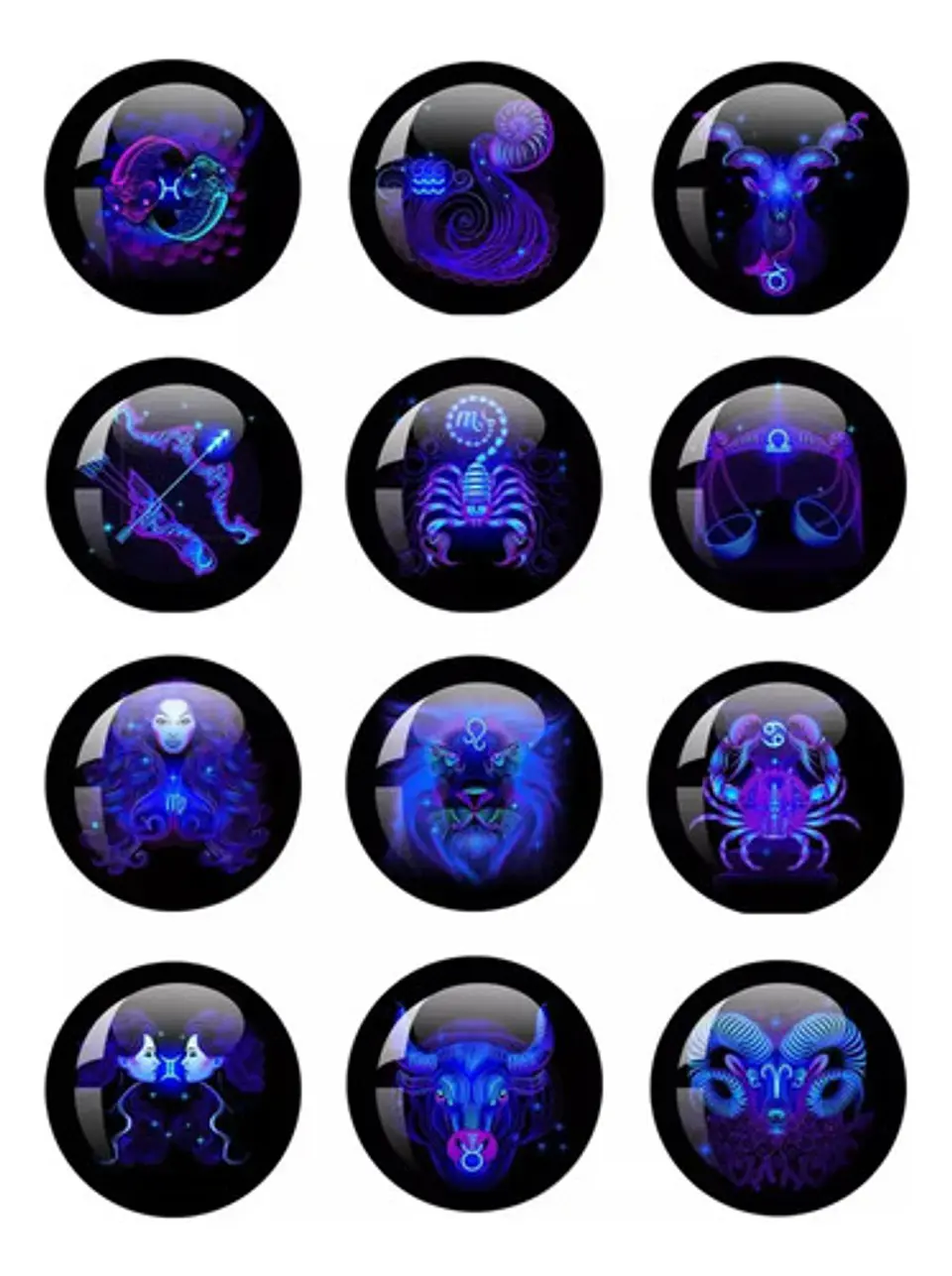 Pulsera Cuero Hombre Mujer Manilla Brazalete Signos Zodiaco 104