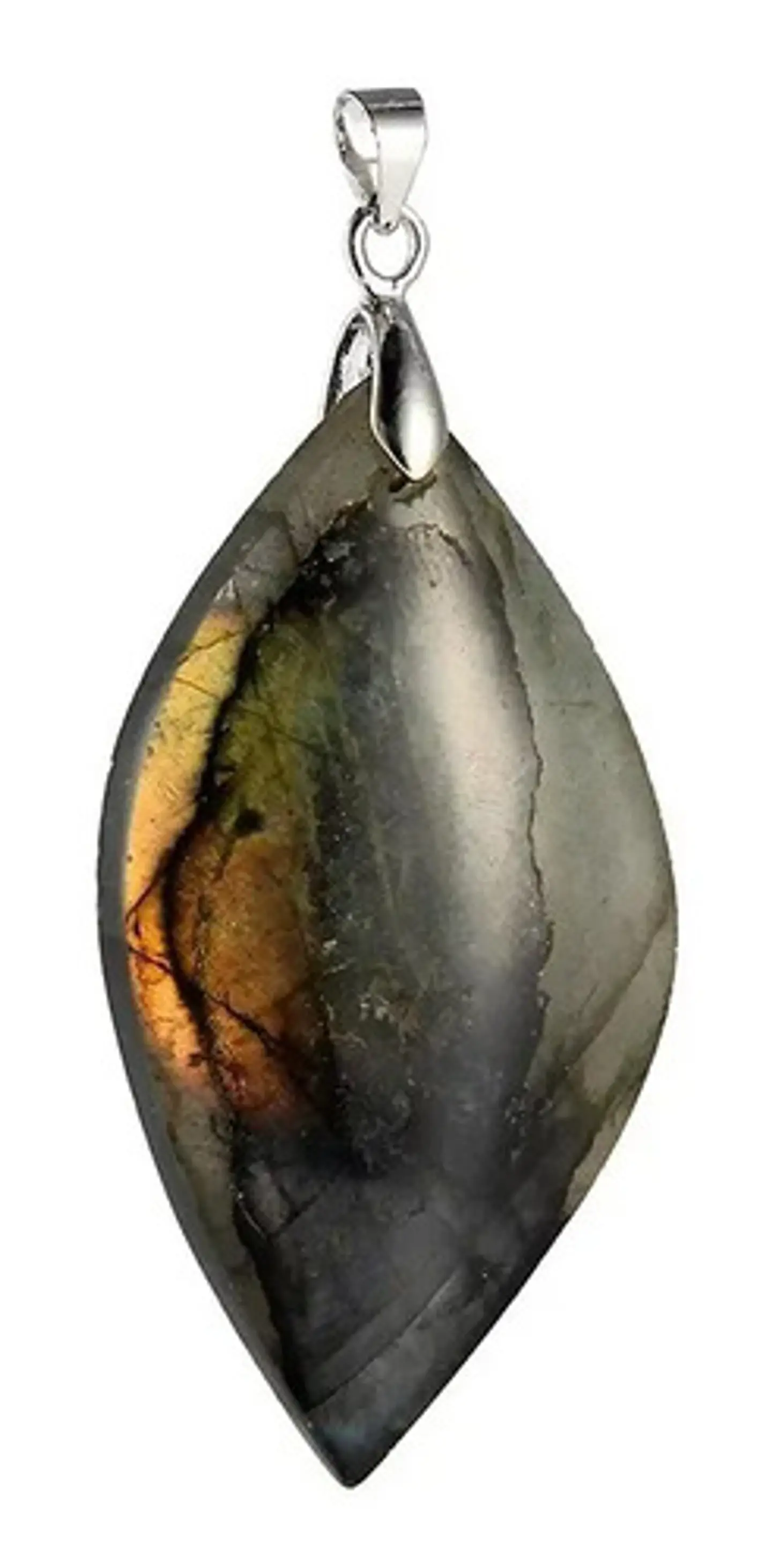 Collar Piedra Lunar Natural Labradorita Cristal Hombre Mujer 4