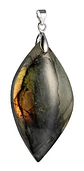 Collar Piedra Lunar Natural Labradorita Cristal Hombre Mujer - Miniatura 4