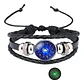 Pulsera Manilla Cuero Signos Zodiacales Para Hombre Mujer - Miniatura 5