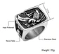 Anillo Águila Militar Acero Inoxidable Color Oro Para Hombre - Miniatura 2