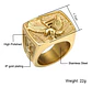 Anillo Águila Militar Acero Inoxidable Color Oro Para Hombre - Miniatura 7
