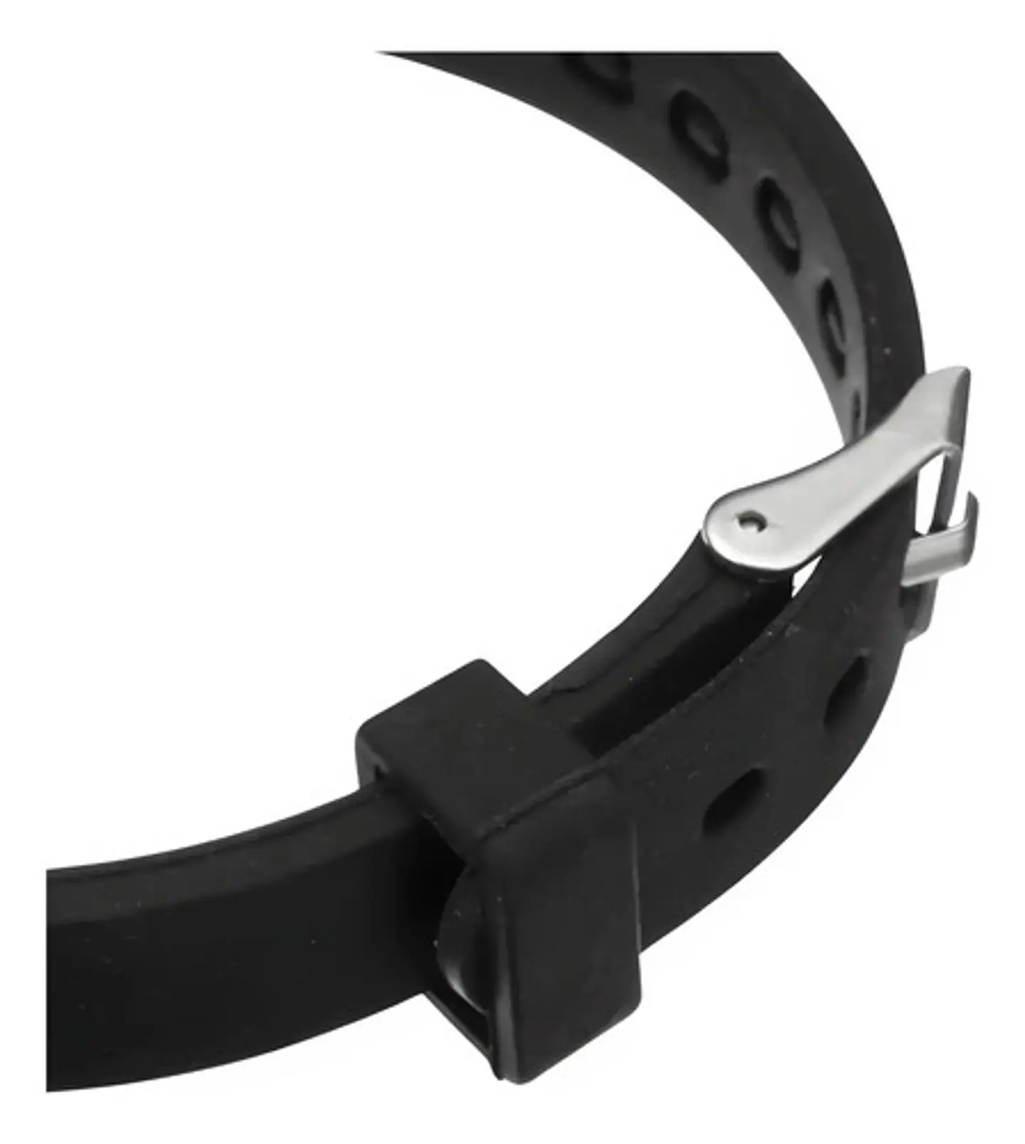Pulsera Manillas Brazalete Goma Acero Inoxidable Para Hombre 2