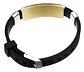 Pulsera Manillas Brazalete Goma Acero Inoxidable Para Hombre - Miniatura 5