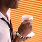 Pulsera Manillas Brazalete Goma Acero Inoxidable Para Hombre - Miniatura 10