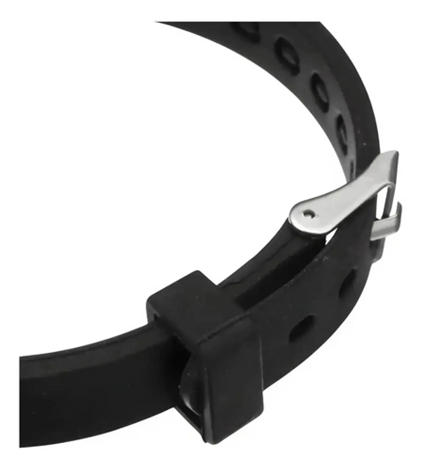 Pulsera Manillas Brazalete Goma Acero Inoxidable Para Hombre 13