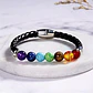 Pulsera Piedras Ojo De Tigre Chakras Lava Volcanica Hombre - Miniatura 2