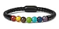 Pulsera Piedras Ojo De Tigre Chakras Lava Volcanica Hombre - Miniatura 10