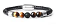 Pulsera Piedras Ojo De Tigre Chakras Lava Volcanica Hombre - Miniatura 13
