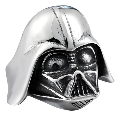 Anillo Argolla Star Wars Darth Vader Acero Inoxidable Hombre