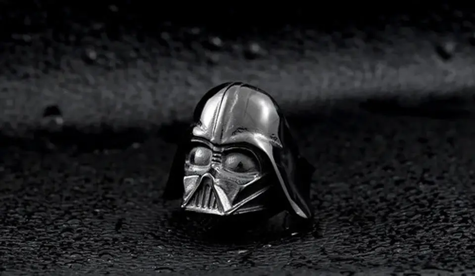 Anillo Argolla Star Wars Darth Vader Acero Inoxidable Hombre 10