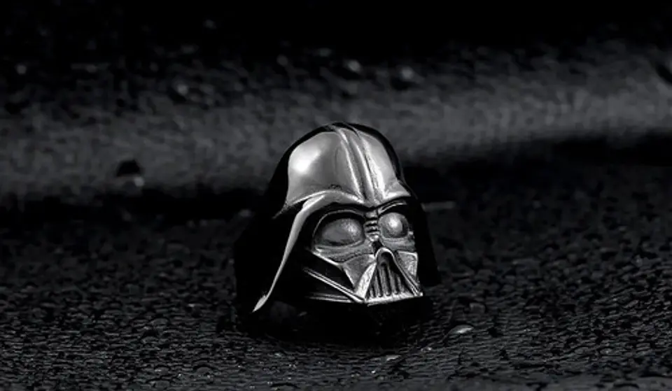 Anillo Argolla Star Wars Darth Vader Acero Inoxidable Hombre 11