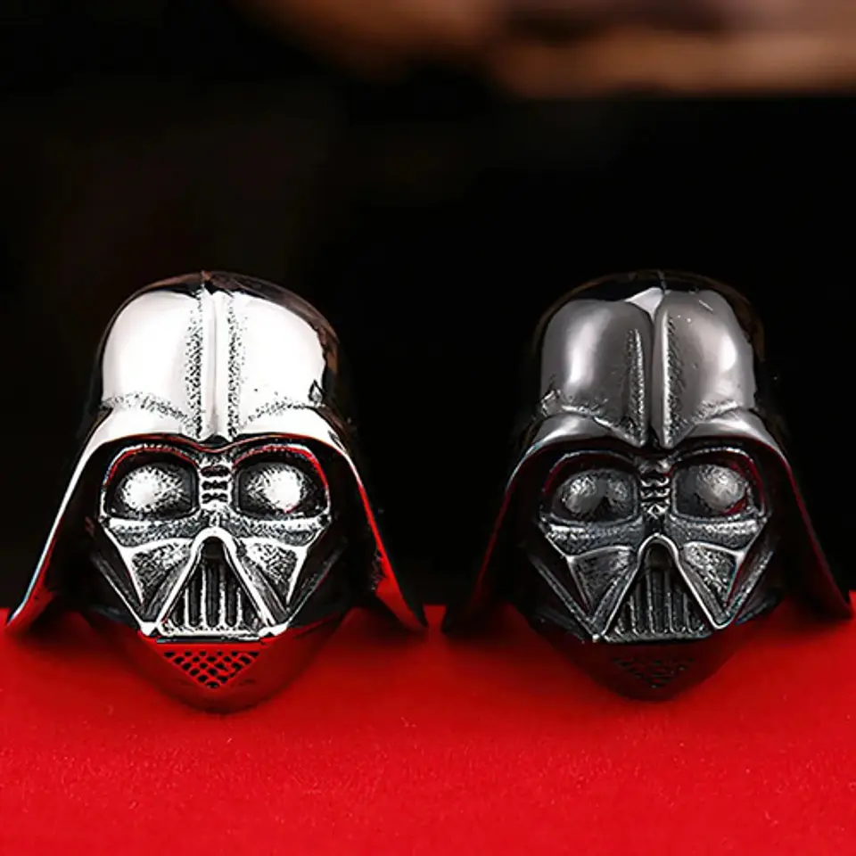 Anillo Argolla Star Wars Darth Vader Acero Inoxidable Hombre 13