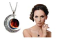 Collar Colgante Media Luna Cristal Luna Llena Galaxia Mujer - Miniatura 8