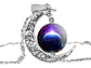 Collar Colgante Media Luna Cristal Luna Llena Galaxia Mujer - Miniatura 14