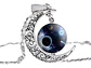 Collar Colgante Media Luna Cristal Luna Llena Galaxia Mujer - Miniatura 17