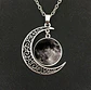 Collar Colgante Media Luna Cristal Luna Llena Galaxia Mujer - Miniatura 20