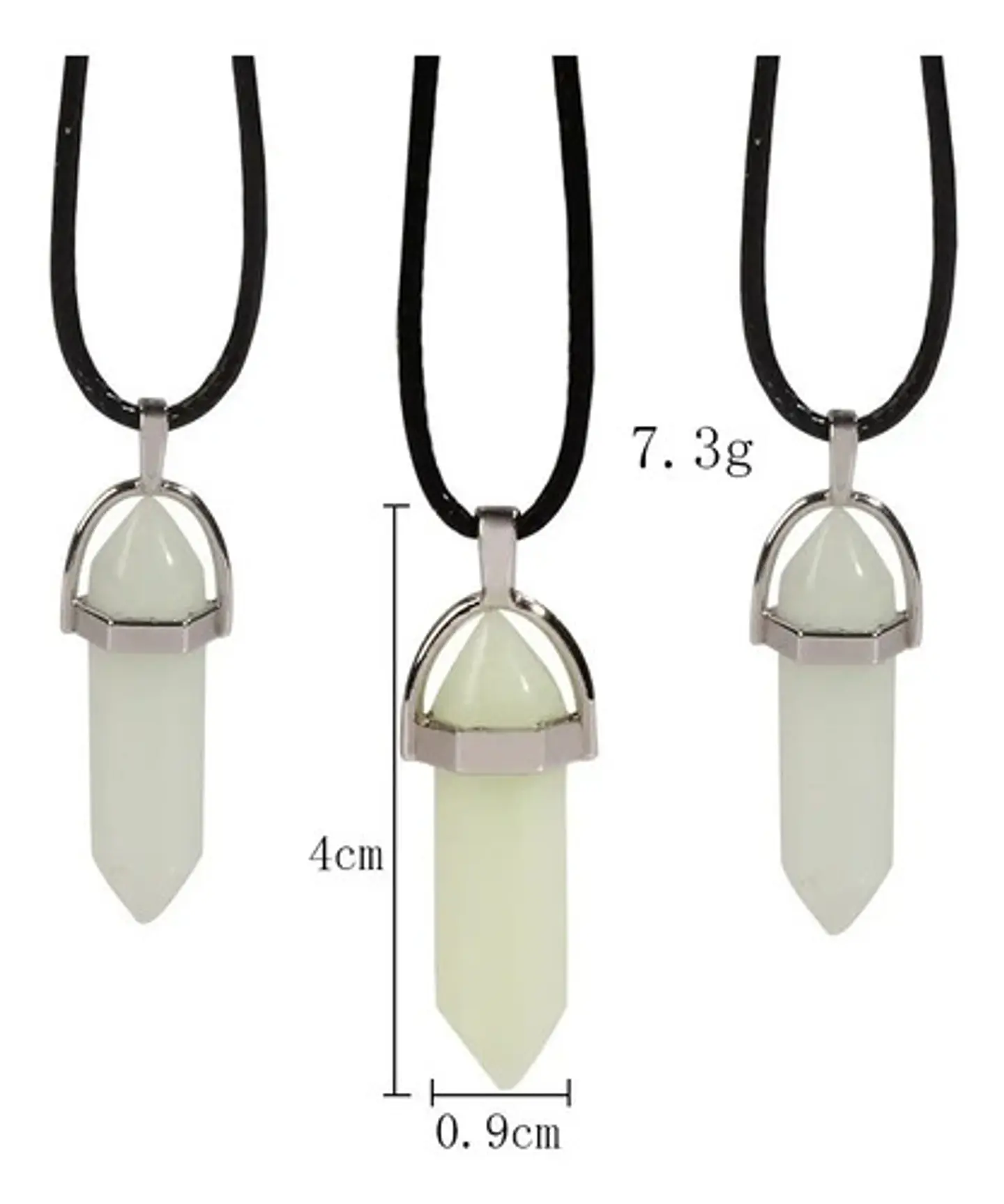 Collar Piedra Brilla En La Oscuridad Fluorescente Hombre 16