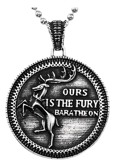 Collar Para Hombre Y Dije Baratheon Game Of Thrones De Acero