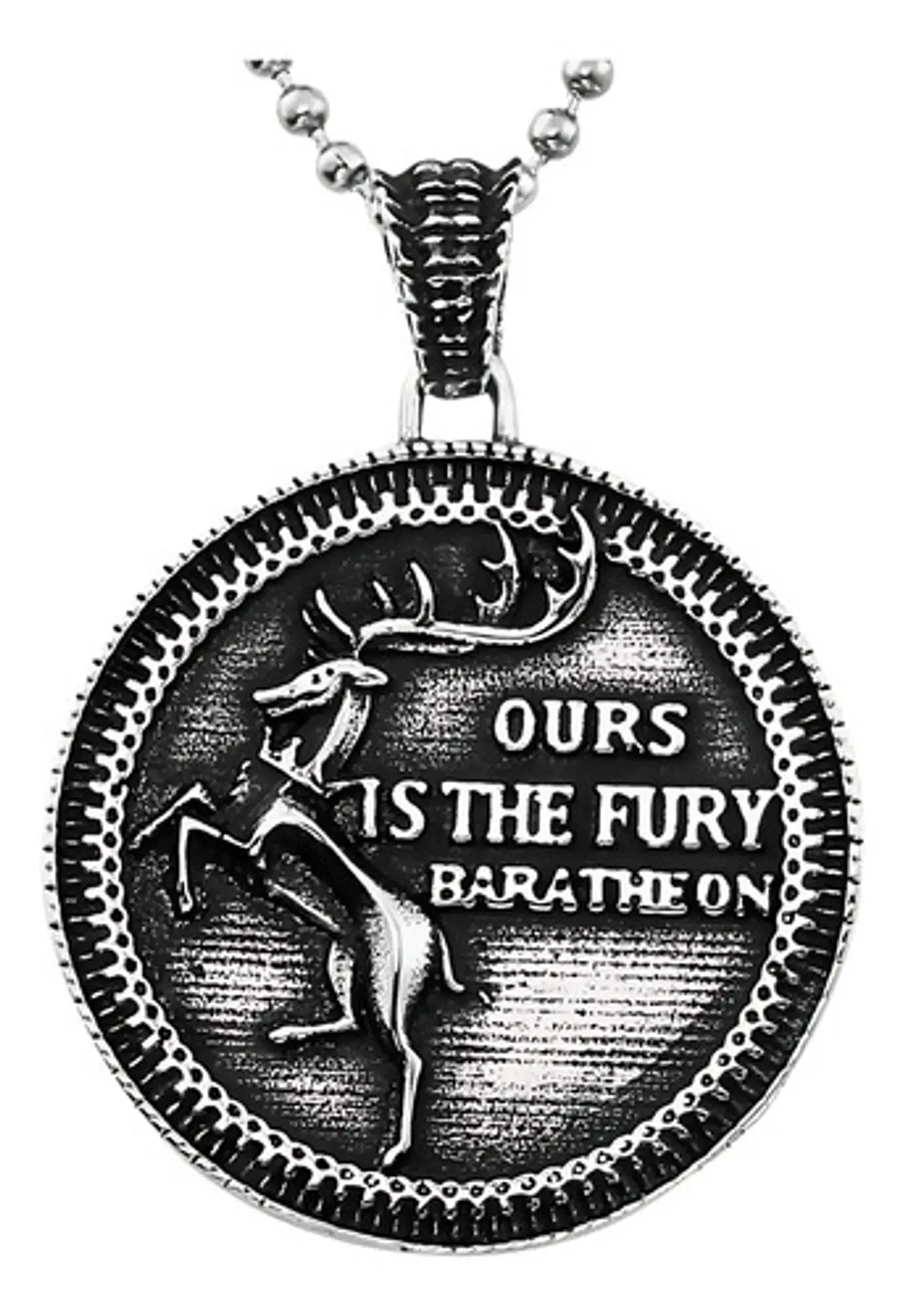Collar Para Hombre Y Dije Baratheon Game Of Thrones De Acero 1