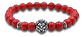 Pulsera Manilla Brazalete Granos Cuentas Leon Para Hombre - Miniatura 1