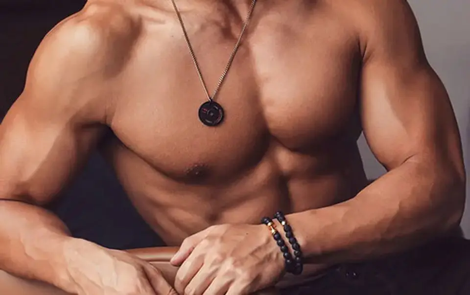 Pulsera Manilla Brazalete Granos Cuentas Leon Para Hombre 4