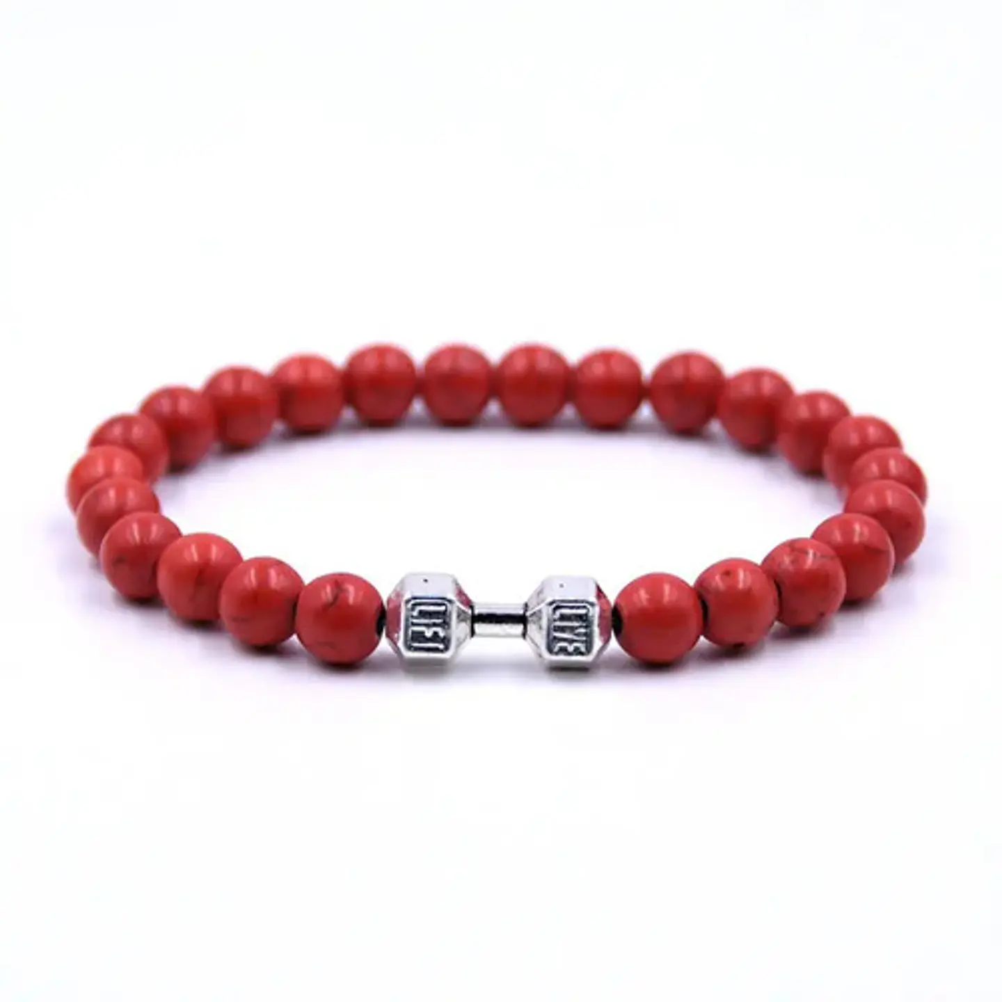 Pulsera Manilla Brazalete Granos Cuentas Leon Para Hombre 10