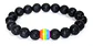 Pulsera Manilla Piedras Naturales Orgullo Lgbt Hombre Mujer - Miniatura 2
