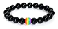 Pulsera Manilla Piedras Naturales Orgullo Lgbt Hombre Mujer - Miniatura 4